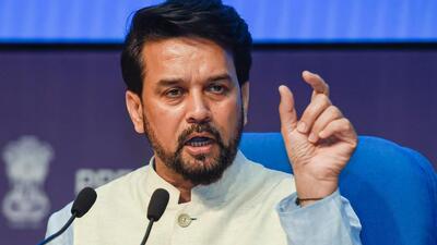 Union Minister for Information and Broadcasting Anurag Thakur (PTI Photo)