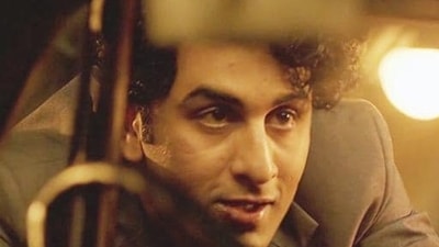 Ranbir Kapoor in a still from Bombay Velvet.