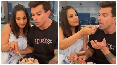 Bipasha Basu and Karan Singh Grover celebrate their daughter's one month birthday. Bipasha Basu and Karan Singh Grover celebrate their daughter's one month birthday.