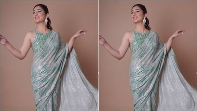In statement silver feather earrings and a finger ring from Rubans Jewellery, Disha aced the look. Disha’s husband Rahul Vaidya had the best reaction to her pictures. He dropped by to comment with, “Hayyeeee.” (Instagram/@dishaparmar) In statement silver feather earrings and a finger ring from Rubans Jewellery, Disha aced the look. Disha’s husband Rahul Vaidya had the best reaction to her pictures. He dropped by to comment with, “Hayyeeee.” (Instagram/@dishaparmar)