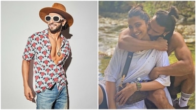Actor Ranveer Singh is currently busy with the promotions of his upcoming film Cirkus. The star is bringing his best fashion foot forward by donning quirky yet stylish sartorial statements for attending promotional events. His latest look in a strawberry print shirt, distressed jeans and cowboy hat garnered much love from his fans and a cheeky comment from his wife, Deepika Padukone. She also has a special appearance in the song Current Laga Re from Ranveer's film. Keep scrolling to find what Deepika wrote and Ranveer's outfit in the new photoshoot. (Instagram) Actor Ranveer Singh is currently busy with the promotions of his upcoming film Cirkus. The star is bringing his best fashion foot forward by donning quirky yet stylish sartorial statements for attending promotional events. His latest look in a strawberry print shirt, distressed jeans and cowboy hat garnered much love from his fans and a cheeky comment from his wife, Deepika Padukone. She also has a special appearance in the song Current Laga Re from Ranveer's film. Keep scrolling to find what Deepika wrote and Ranveer's outfit in the new photoshoot. (Instagram)