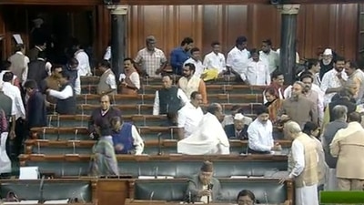 Opposition walkout in both houses of Parliament after Rajnath LAC statement