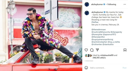 Akshay Kumar shared new pic of himself on Instagram. Akshay Kumar shared new pic of himself on Instagram.