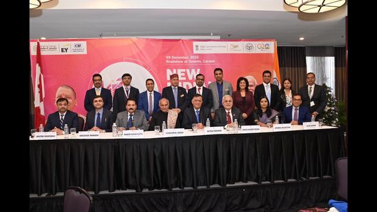 Dignitaries at the business event held recently in Toronto. (Sourced)
