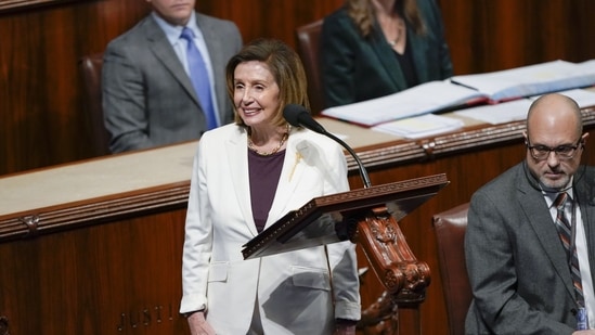 Nancy Pelosi: Nancy Pelosi is seen in the US Congress. (AP)