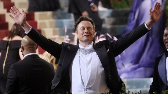 Elon Musk at the Met Gala this year. (Reuters)(REUTERS)