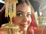 Devoleeena Bhattacharjee has shared pictures from what appears to be her wedding. Devoleeena Bhattacharjee has shared pictures from what appears to be her wedding.