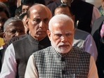 Prime minister Narendra Modi, defence minister Rajnath Singh in New Delhi on Tuesday, Dec. 13, 2022. (PTI Photo/Manvender Vashist Lav) Prime minister Narendra Modi, defence minister Rajnath Singh in New Delhi on Tuesday, Dec. 13, 2022. (PTI Photo/Manvender Vashist Lav)