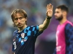  Croatia's Luka Modric waves to the fans after the match as Croatia are eliminated from the World Cup(REUTERS)