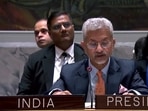 External affairs minister at UNSC, New York. (ANI Photo)