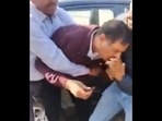 Faridabad sub-inspector Mahendra Ula tried to swallow the money as he was caught taking a bribe.