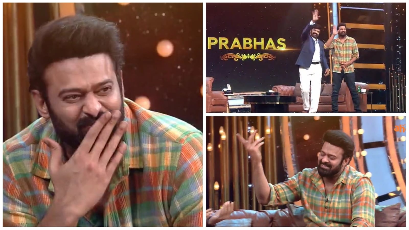 Prabhas blows flying kisses to fans on Balakrishna's Unstoppable ...