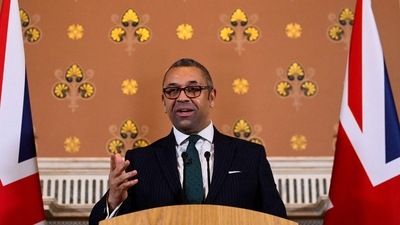 The diplomats' departure was announced by UK Foreign Secretary James Cleverly. (AFP) The diplomats' departure was announced by UK Foreign Secretary James Cleverly. (AFP)