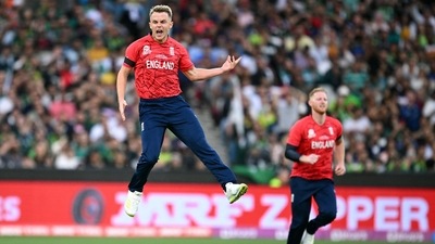 Sam Curran and Ben Stokes (AAP Image via REUTERS)