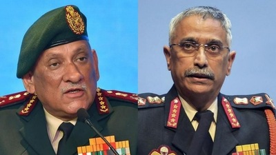 General Naravane said General Bipin Rawat's death in a helicopter crash on December 8, 2021, was a "big shock" and noted that he had met the CDS a day before. General Naravane said General Bipin Rawat's death in a helicopter crash on December 8, 2021, was a "big shock" and noted that he had met the CDS a day before.