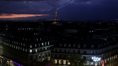 France Power Cuts: Christmas lights are viewed in Paris, France. (Reuters)