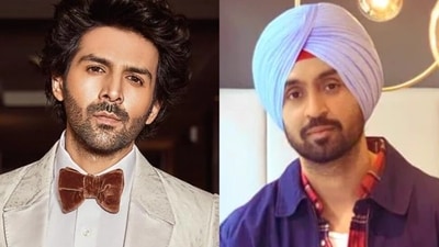 After Kartik Aaryan explained intimacy coordinators' roles, Diljit Dosanjh was left confused. After Kartik Aaryan explained intimacy coordinators' roles, Diljit Dosanjh was left confused.