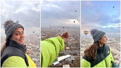 Earlier, Hina had travelled to Turkey to enjoy a holiday with her boyfriend. The couple shared several snippets from the vacation, featuring scenic views from Cappadocia, delicious dishes, local haunts and more. (Instagram) Earlier, Hina had travelled to Turkey to enjoy a holiday with her boyfriend. The couple shared several snippets from the vacation, featuring scenic views from Cappadocia, delicious dishes, local haunts and more. (Instagram)