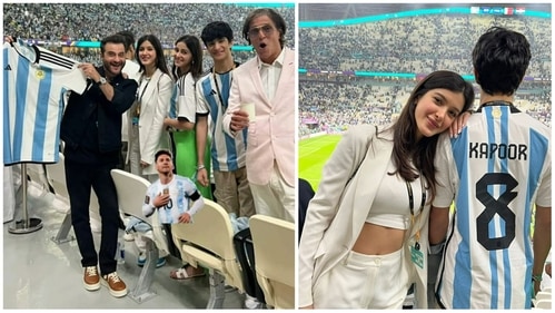 Sanjay Kapoor shared pictures from the stadium as well.