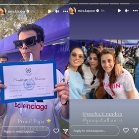 Mira Rajput also shared pictures on her Instagram Stories from the event. Mira Rajput also shared pictures on her Instagram Stories from the event.