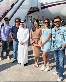 A group picture also showed Aditya Roy Kapur, who is rumoured to be dating Ananya Panday.