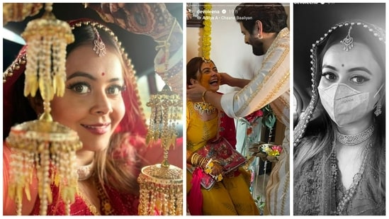 Devoleeena Bhattacharjee has shared pictures from what appears to be her wedding.