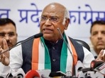 Congress president Mallikarjun Kharge. (PTI) Congress president Mallikarjun Kharge. (PTI)