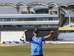 India's coach Rahul Dravid during a practice session ahead of their first test cricket match against Bangladesh in Chattogram, Bangladesh, Sunday, Dec. 11, 2022. (AP Photo/Surjeet Yadav)(AP) India's coach Rahul Dravid during a practice session ahead of their first test cricket match against Bangladesh in Chattogram, Bangladesh, Sunday, Dec. 11, 2022. (AP Photo/Surjeet Yadav)(AP)