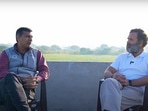 Former RBI governor Raghuram Rajan in conversation with Congress leader Rahul Gandhi.