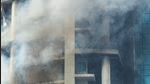 Mumbai, India - December 15, 2022: A Level-1 fire erupted on the 22nd floor of One Avighna Park, multi-storey residential building near Bharat Mata Cinema, Lower Parel, in Mumbai, India, on Thursday, December 15, 2022. (Photo by Satish Bate/Hindustan Times) (Satish Bate/HT PHOTO) Mumbai, India - December 15, 2022: A Level-1 fire erupted on the 22nd floor of One Avighna Park, multi-storey residential building near Bharat Mata Cinema, Lower Parel, in Mumbai, India, on Thursday, December 15, 2022. (Photo by Satish Bate/Hindustan Times) (Satish Bate/HT PHOTO)