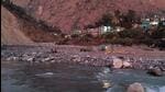 The DM said, “The presence of debris has narrowed the river and created apprehensions of flooding”. (HT Photo)