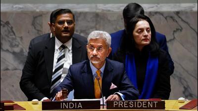 External affairs minister S Jaishankar chairs an open debate in the Security Council on 'New Orientation for Reformed Multilateralism', in New York. (PTI) External affairs minister S Jaishankar chairs an open debate in the Security Council on 'New Orientation for Reformed Multilateralism', in New York. (PTI)