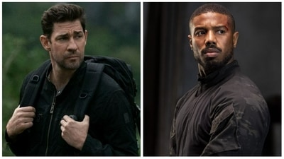 John Krasinski teases a Jack Ryan-John Clark crossover with Michael B Jordan.