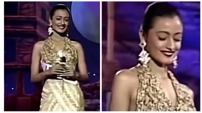 Namrata Shirodkar at the Miss India pageant in 1993. Namrata Shirodkar at the Miss India pageant in 1993.