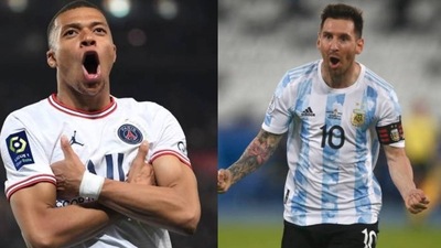 Kylian Mbappe: Lionel Messi (getty images) Kylian Mbappe: Lionel Messi (getty images)