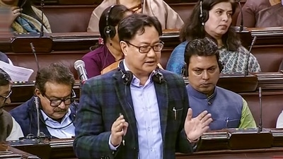Union law miniter Kiren Rijiju on Wednesday said in the Rajya Sabha that Supreme Court should not deal with bail pleas. (PTI) Union law miniter Kiren Rijiju on Wednesday said in the Rajya Sabha that Supreme Court should not deal with bail pleas. (PTI)