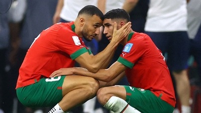 Morocco had, in the truest sense of that cliched term, given it their all out there. (REUTERS)
