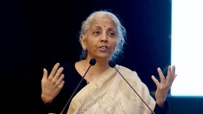 Union finance minister Nirmala Sitharaman addressed an event in Delhi on Tuesday to celebrate the completion of 60 years of Customs Act, 1962. (ANI) Union finance minister Nirmala Sitharaman addressed an event in Delhi on Tuesday to celebrate the completion of 60 years of Customs Act, 1962. (ANI)