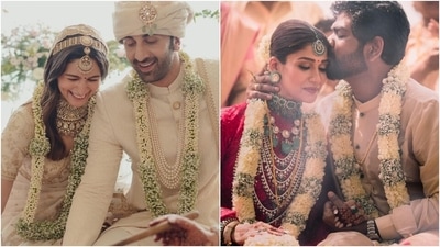 Alia Bhatt to Nayanthara, celeb brides who won our hearts with their wedding looks. (Instagram) Alia Bhatt to Nayanthara, celeb brides who won our hearts with their wedding looks. (Instagram)