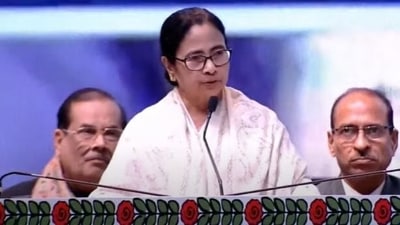 West Bengal chief minister Mamata Banerjee at the inauguration of Kolkata International Film Festival on Thursday