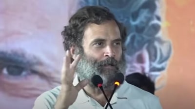 Rahul Gandhi advised his party workers to not dwell on the past of the party.