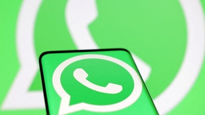 The WhatsApp logo is seen in this illustration. (REUTERS)