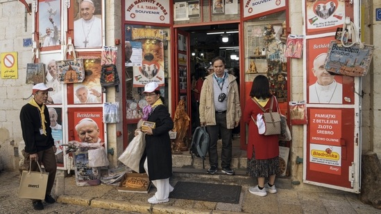 In pre-pandemic times, thousands of pilgrims and tourists from around the world came to celebrate.&nbsp;(AP)