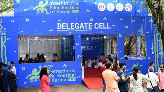 The students of Krnnivsa staged a protest at the venue of the ongoing International Film Festival of Kerala (IFFK) in Thiruvananthapuram on Tuesday. (Representative Image/PTI)