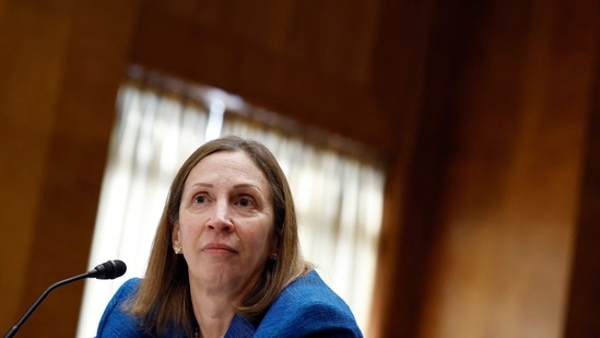 Lynne Tracy is seen. (Getty Images via AFP)