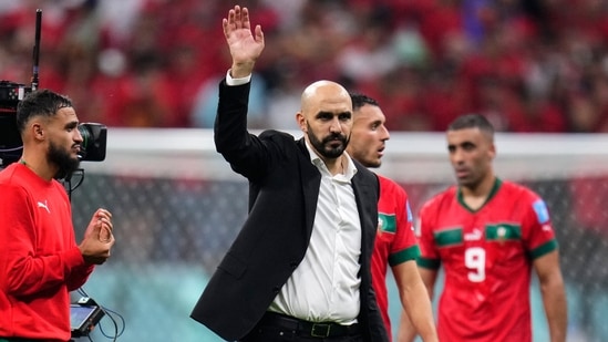 The Al Bayt Stadium whose architecture is a hat-tip to the nomads of Qatar had Moroccans temporarily take over the plac (AP)