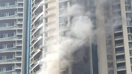 Some reports indicate the fire - a Level 1 blaze - is on the 14th floor of the One Avighna Park building, while others say it is on the 22nd.