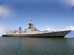 A view of the New P15B stealth-guided missile destroyer 'Mormugao' scheduled to be commissioned into the Indian Navy. (ANI) A view of the New P15B stealth-guided missile destroyer 'Mormugao' scheduled to be commissioned into the Indian Navy. (ANI)