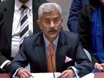 Foreign Minister S Jaishankar speaking at UN Security Council, on Wednesday. Foreign Minister S Jaishankar speaking at UN Security Council, on Wednesday.