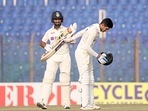 Apart from helping Gill reach his century, those two boundaries also raised the hundred-run stand between him and Pujara(BCCI Twitter) Apart from helping Gill reach his century, those two boundaries also raised the hundred-run stand between him and Pujara(BCCI Twitter)